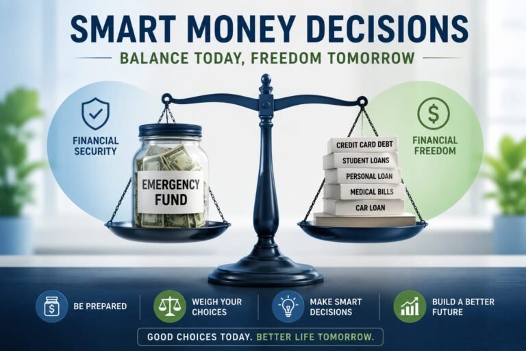 Emergency Fund vs Paying Off Debt: How to Make the Right Decision for Your Situation